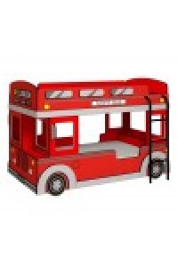 Двухъярусная детская кровать-машинка Автобус 1